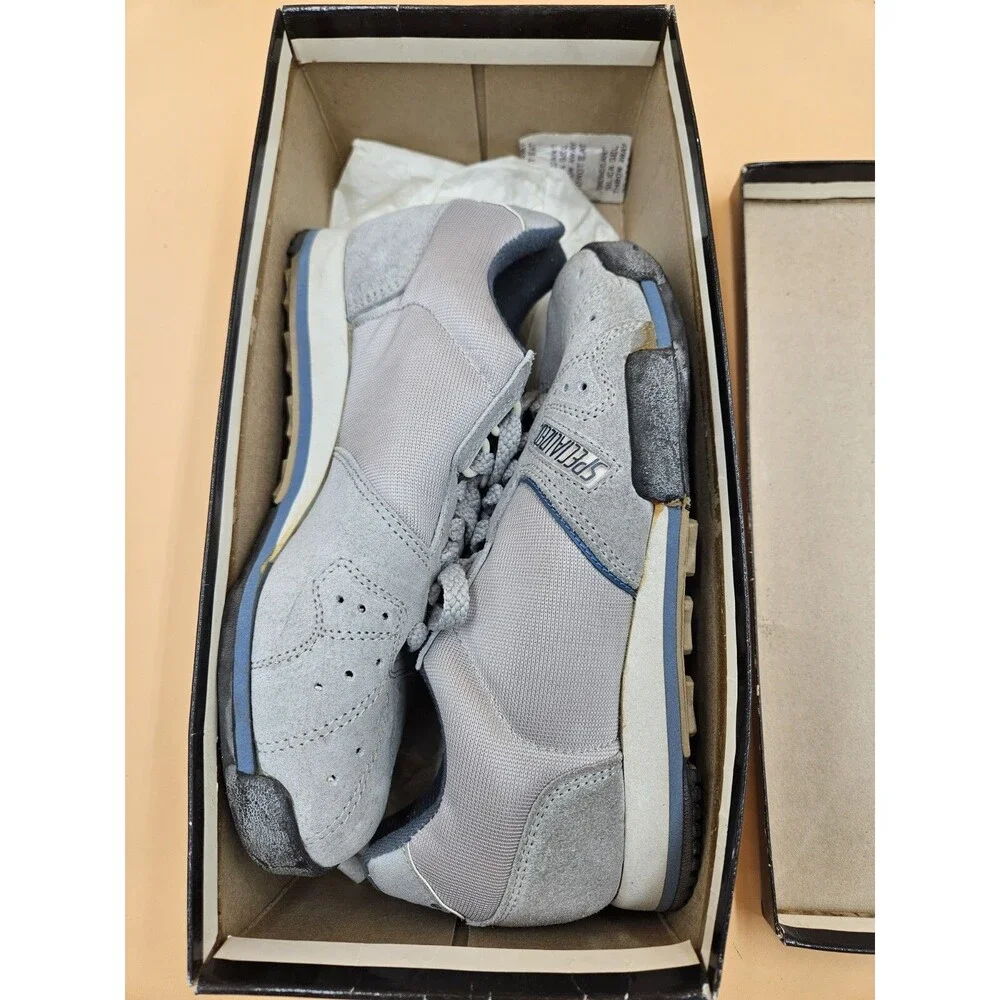 Vtg Specialized 3400 Touring Clipless Cycling Shoes Gray Suede Womens Size 4